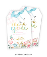 Alice in ONEderland Favor Tags
